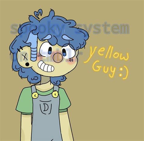 Yellow Guy Dont Hug Me I M Scared Dhmis His Eyes Smurfs Fan Art