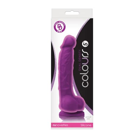 Colours Dual Density 5 Dildo Purple Varta Mayoreo