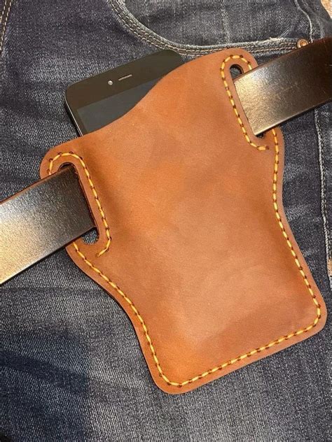 Pdf Pattern Leather Phone Holster Handmade Leather Leather Diy