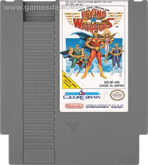 Flying Warriors Nintendo Nes Artwork Cartridge