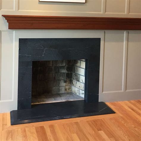 Honed Black Granite Fireplace Surround – I Am Chris