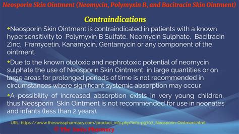 Ppt Neosporin Skin Ointment Generic Neomycin Polymyxin B And Bacitracin Skin Oint