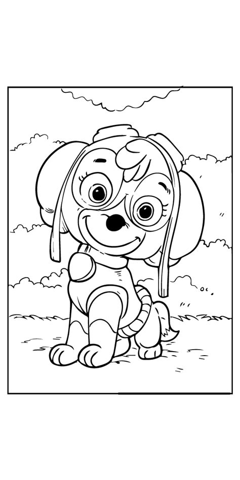 Paw Patrol Ultimate Rescue Skye Marshall Coloring Page Printable Images