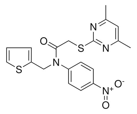 Dimethyl Pyrimidinyl Sulfanyl N Nitrophenyl N