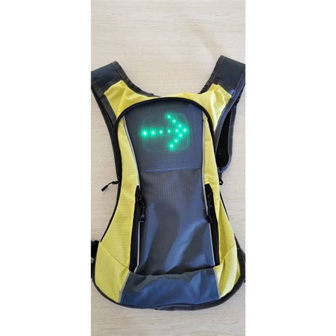 Mochila De Ciclismo Led Luminosa Controle Remoto Volta Aviso Shopee