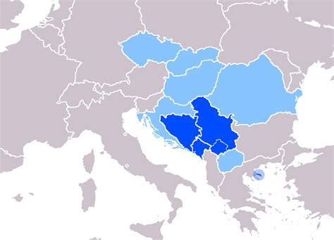 Filemap Of Serbian Language Official Or Recognizedpng Wikimedia