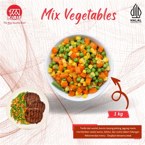 Jual Mix Vegetables 3 4 Way 1kg Shopee Indonesia