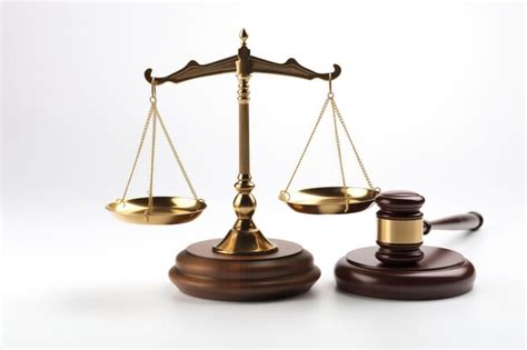 Premium Ai Image Law Theme Mallet Of Judge And Scales Of Justice On