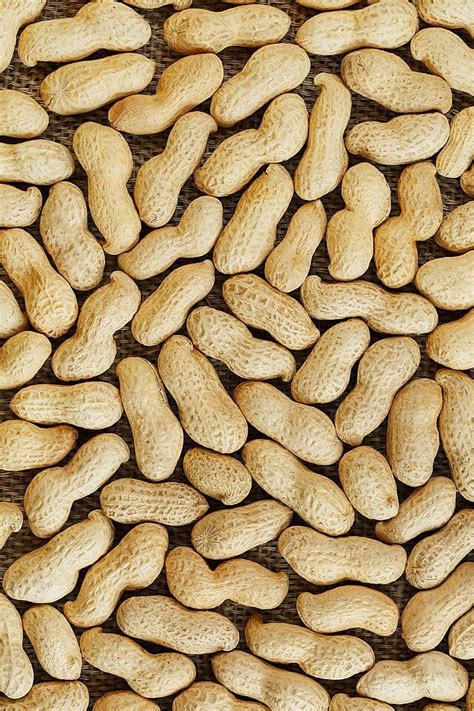 Cacahuetes En Su Cáscara Textura De Fondo De Alimentos Secos Enteros