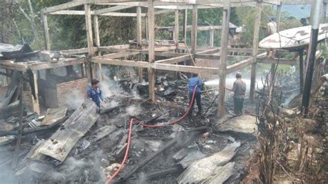 4 Rumah Semi Permanen Hangus Terbakar Di Tombolopao Kerugian Ditaksir