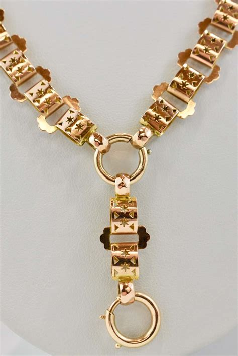 Sold Antique 9ct Gold Ladies Collar Necklace