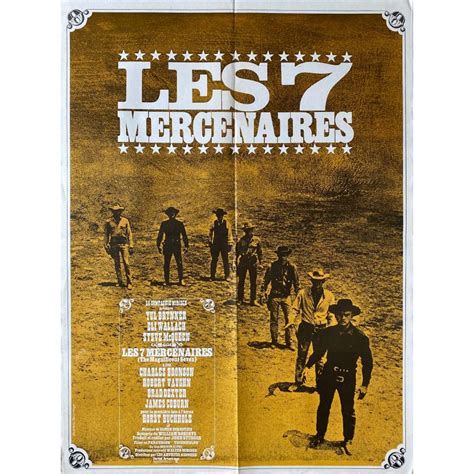 Affiche de cinéma française de LES SEPT MERCENAIRES 60x80 cm