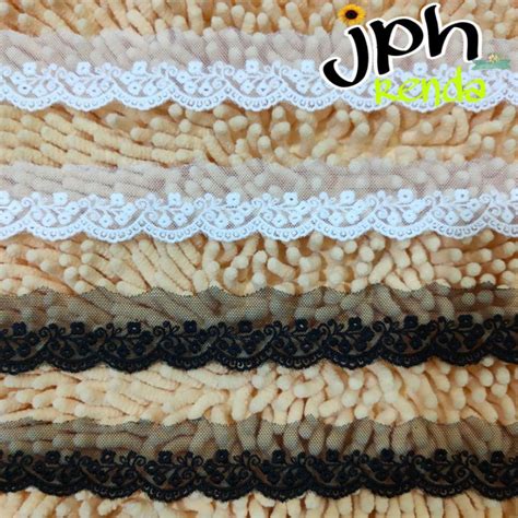 Jual Renda Tile Renda Tulle Renda Bordir Isi 15yard Shopee Indonesia