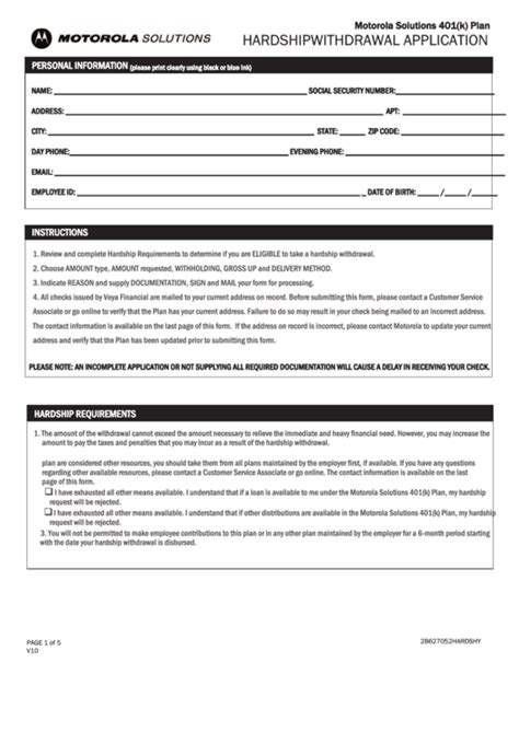 Top 8 401k Hardship Withdrawal Form Templates Free To Download In Pdf Format