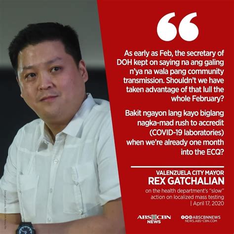 Naglabas Ng Hinaing Si Valenzuela City Mayor Rex Gatchalian Sa