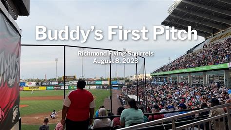 2023 Richmond Flying Squirrels Game Buddys First Pitch Youtube