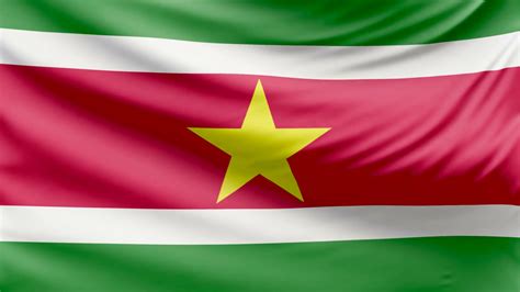 Suriname Flag - Suriname - The flag of suriname is formed by five ...