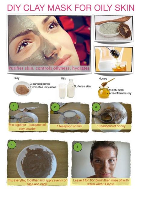 DIY Clay Mask For Oily Skin Mask For Oily Skin Tips For Oily Skin