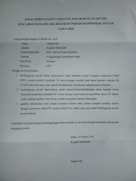 Detail Contoh Surat Pencairan Dana Kegiatan Koleksi Nomer 36