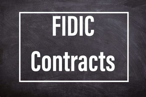Different Fidic Contract Documents 07 Most Pioneering Types