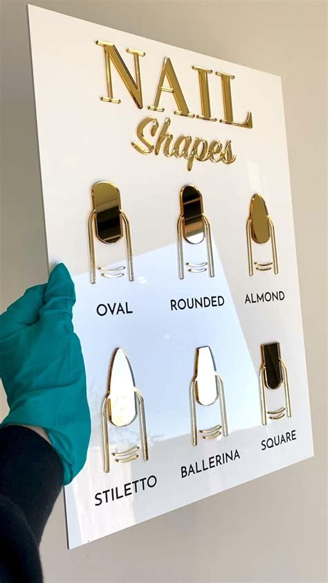 Nail Shape Sign Perfect For Your Salon Now Up On My Etsy Shop Link