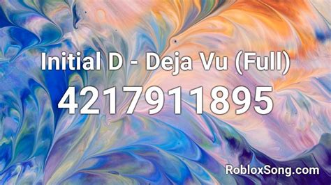 Initial D - Deja Vu (Full) Roblox ID - Roblox music codes