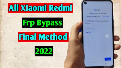 All Xiaomi Redmi Frp Bypass Unlock Google Account Lock Android 12