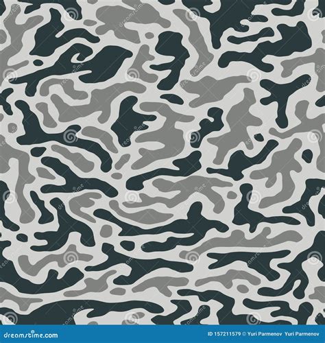 Camouflage Pattern Background Seamless Vector Illustration Splashes