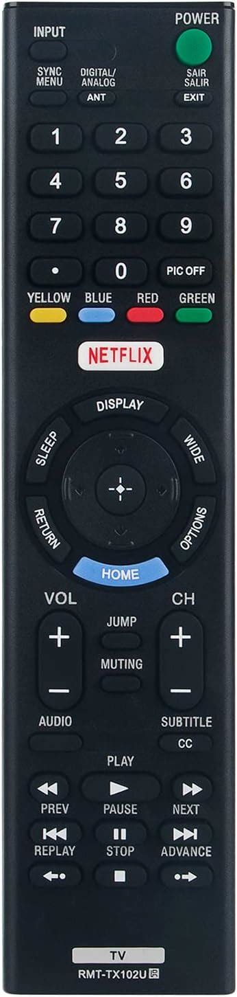 Amazon RMT TX102U Replaced Remote Fit For Sony TV KDL 48W650D KDL