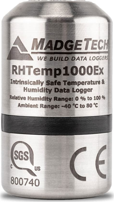 Madgetech RHTemp1000Ex Intrinsically Safe Temperature And Humidity Data