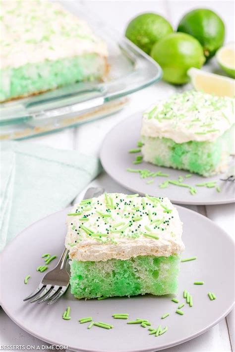 Lime Jello Poke Cake Recipe St Patrick S Day Poke Cake