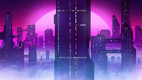 Synthwave City Wallpaper