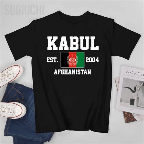 Flag Of Afghanistan Est 2004 Kabul Men Tshirt Tees T Shirt O Neck T Shirts Women 