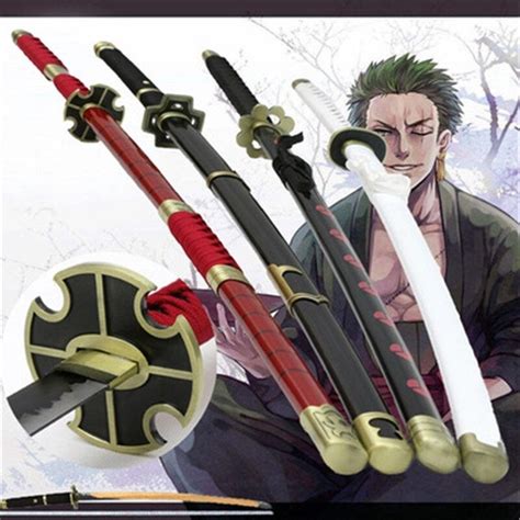 One Piece Zoro Swords 104cm Made From Wood Cosplay Item Etsy Israel