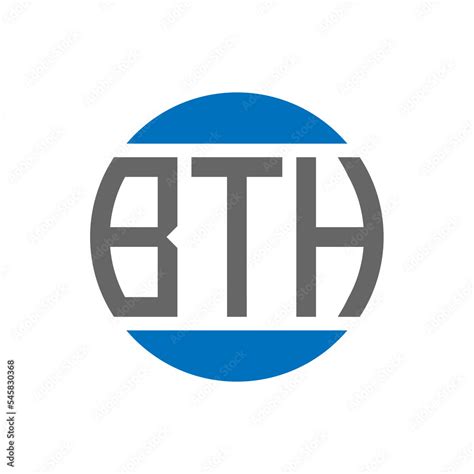 BTH letter logo design on white background. BTH creative initials ...