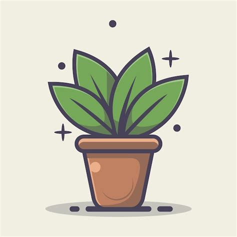 Premium Vector Free Vector House Plant Cartoon Illustration