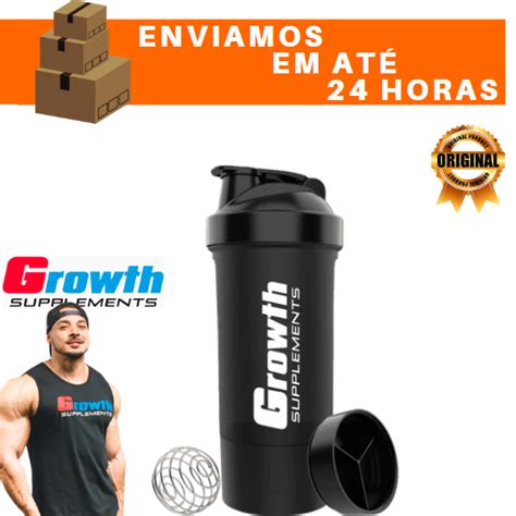 Coqueteleira Academia Coqueteleira Growth 600ml Garrafa Academia