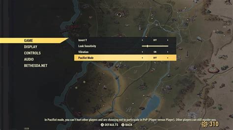How does pacifist mode work in Fallout 76? - Bethesda Support