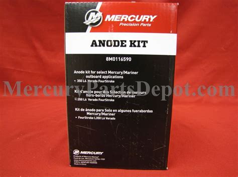 Part M Mercury Hp L Verado Fourstroke Outboards Anode Kit