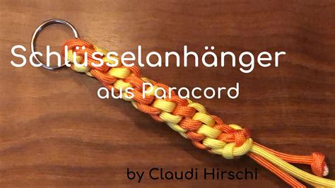 Einfacher Schlüsselanhänger aus Paracord YouTube