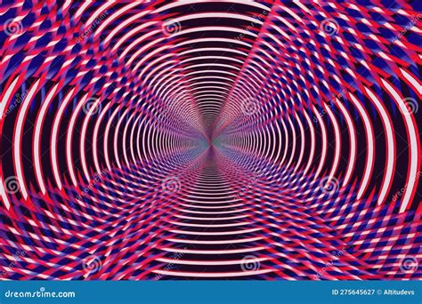 Illusion Of Infinity With Optical Art Illustration Showing Never