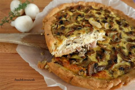 Torta Salata Con Farina Di Ceci Ai Funghi Suadolcezzareale