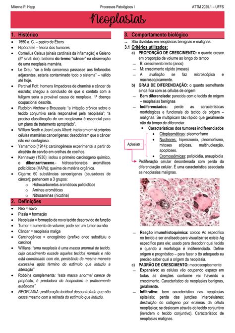 Solution Patologia Neoplasias Studypool