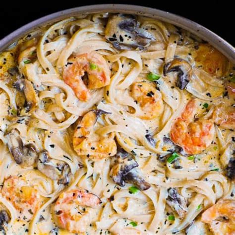 Creamy Shrimp Pasta With Mushrooms Julias Album