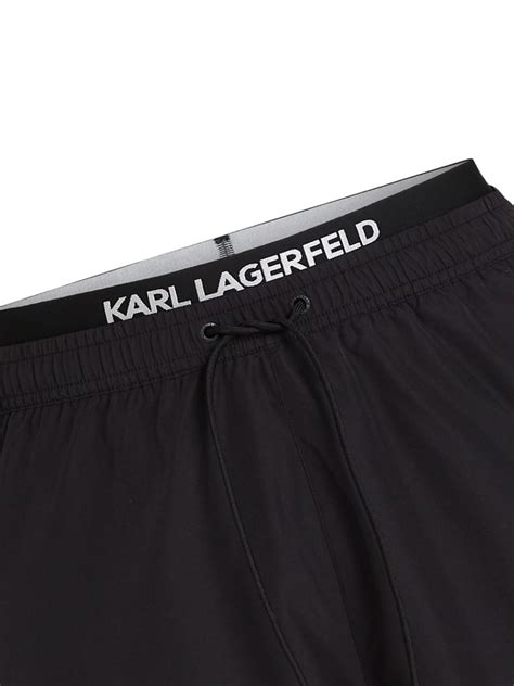 Karl Lagerfeld Rue St Guillaume Swim Shorts Black FARFETCH