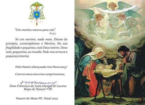 Mensagem De Natal Do Bispo Diocesano Dom Francisco Lucena Diocese De