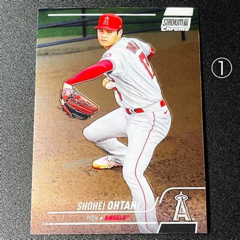 最新 2022 Topps Stadium Club Chrome 大谷翔平 No1 ベースカード スタジアムクラブクローム ①シングル