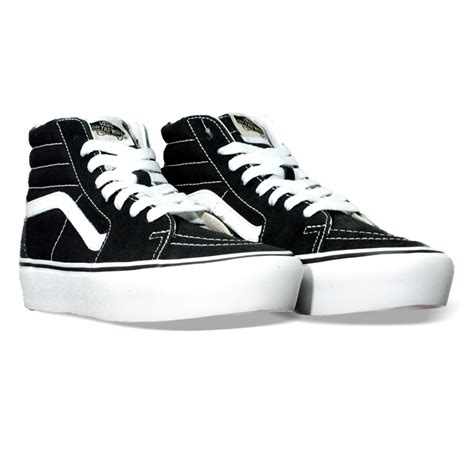 Tênis Vans SK8 HI Plataforma Preto Branco VN0A3TKN6BTCASA