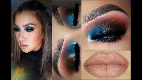 Más lejano Llamarada suspensión maquillaje azul para ojos cafes