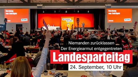 Landesparteitag LINKE Berlin Niemanden zurücklassen der